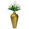 Uniquewise Decorative Modern Gold Metal Honeycomb Design Floor Flower Vase for Entryway, Living Room QI004251 - alternate 1